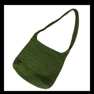 The Sak green crochet purse